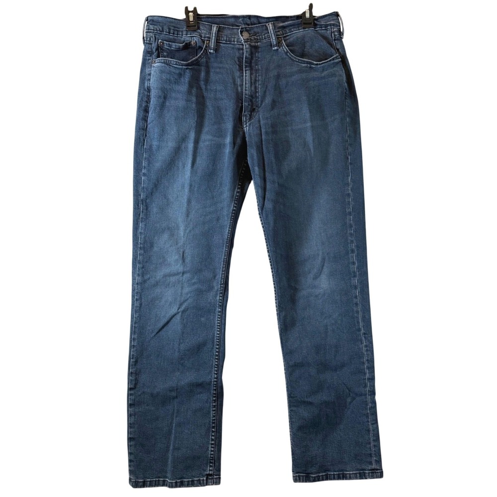 Levi Strauss 514 Jeans 38x32 Mens Straight Fit Dark‎ Wash Blue Denim S40196